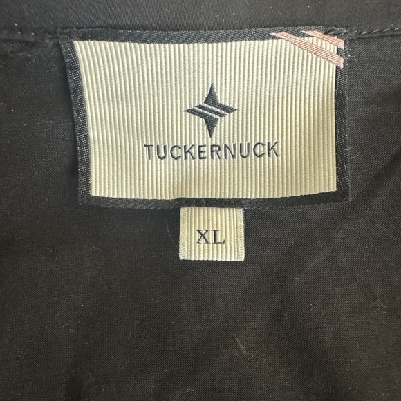 Tuckernuck Blouse Womens XL Boxy Black Feather Willow Glam Pullover Stand Collar - Picture 3 of 9